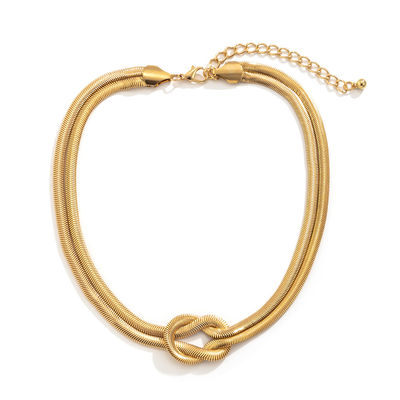 Länge 45cm verdrehte Goldkette Halskette Mehrzweckverwendbar