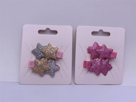 Praktische Sparkly Star Clip für Kinder Polyester Glitzer 1 Paar
