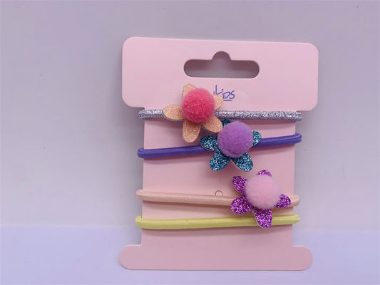 Party Festival Kinder Haar Accessoires, Langlebige Pom Pom Haartie 4 Stück ein Set