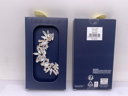 Hochzeit Silber Mode Schmuck Ohrringe Strass Diamant Geometrisch