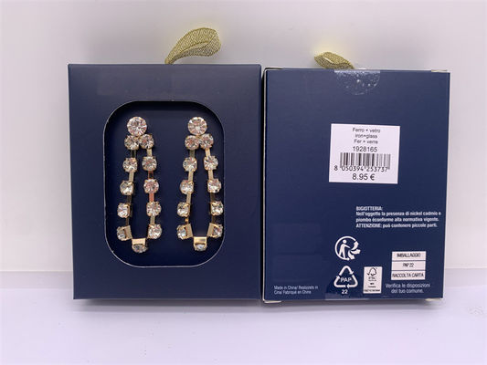 Leichtgewichtige goldene Form Ohrringe, langlebige Damen Mode Schmuck Ohrringe