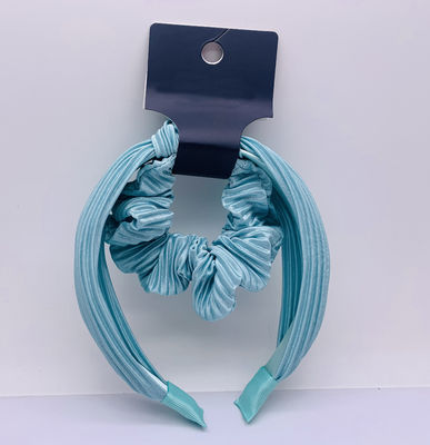 Praktische Mädels Blaue Samt Scrunchie, Leichtgewicht Breite Samt Kopfband