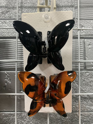 Mädchen, süße Schmetterlings-Claw-Clips, leichte Kunststoff-Haarspange