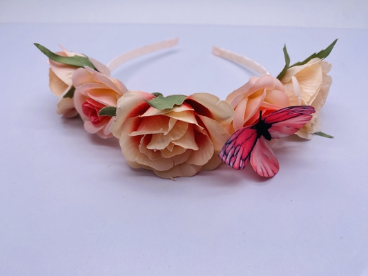 Multiscene Blumenband für Frauen, Wiederverwendbares Blumenhaarband für Hochzeit