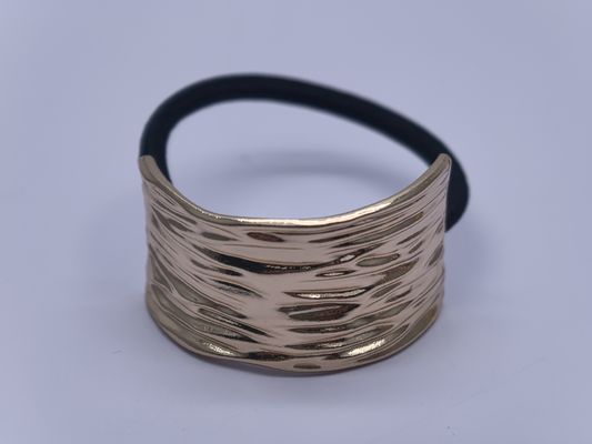 Goldmetallhaarbanden elastisch mit bogenförmigen Mustern für Männer mittlere Haare