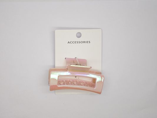 Rosa Acryl Haarklemmen in verschiedenen Formen für dünnes Haar / dickes Haar