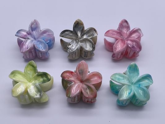 Trendy rosa Bogen Haarklemmen für Frauen Casual und Party Styling