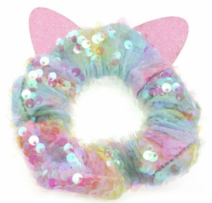 Modedesign Katzenohr-Stil Scrunchie mit verschiedenen Farben für Kinder