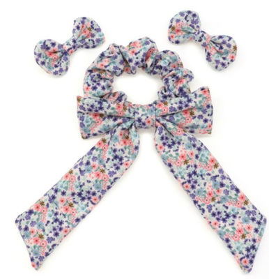 Liebenswerte Mädchen Bowkont Haarklemmen und Scrunchies kundenspezifisch mit lebendigen Drucken gemacht