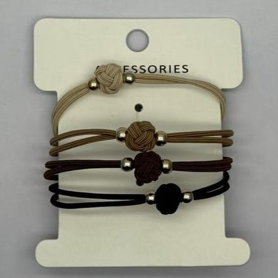 Grundlegendes Design elastische Haarteppiche mit Knoten und Metallperlen