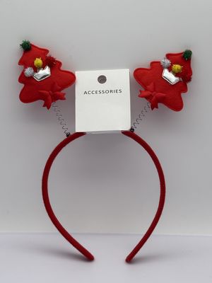 Festband mit Weihnachtsbaumdekorationen