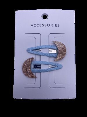 Pailletten Mond Kinder Haaraccessoires Haarnadel Stoff umwickeltes Material