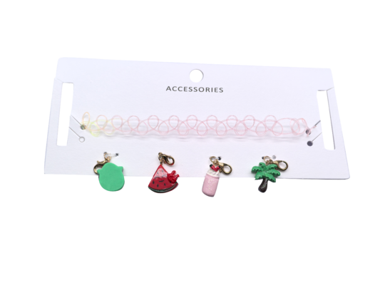 Bunter 3D-Glas-Anhänger, vergoldeter kubischer Cartoon-Charm für DIY-Schmuckzubehör
