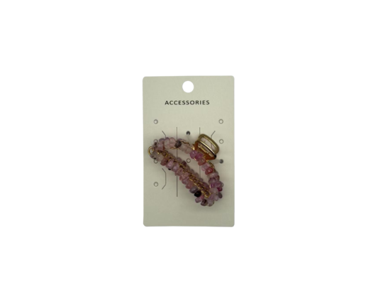 Handgewickelte Haarnadel mit natürlicher Kristallkies-Klaue