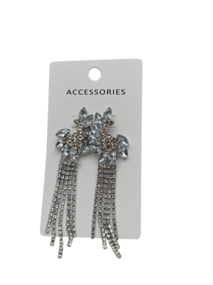 Neuankömmling Mode Mode Strass Quaste Drop Ohrringe für Frauen Luxus Volle Kristall Quaste Ohrringe Statement Schmuck