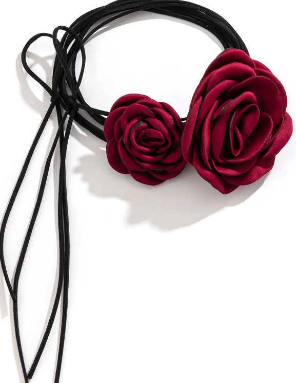 Blumen-Polyester-Halsband in verschiedenen Farben, geeignet für besondere Anlässe