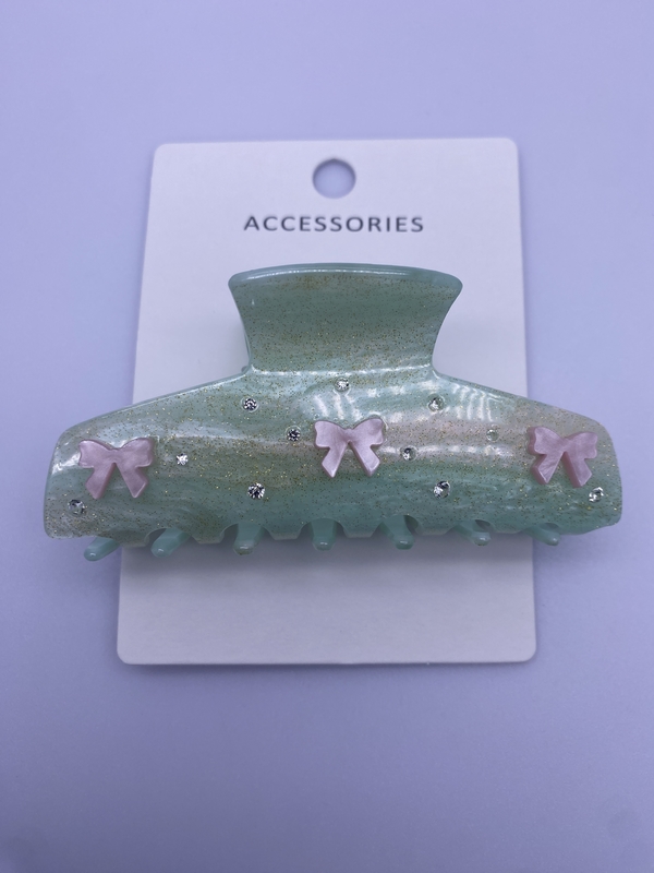 Unisex reiner und frischer Acryl-Haarspangen-Clip mit Schleifen-Dekorationsdesign