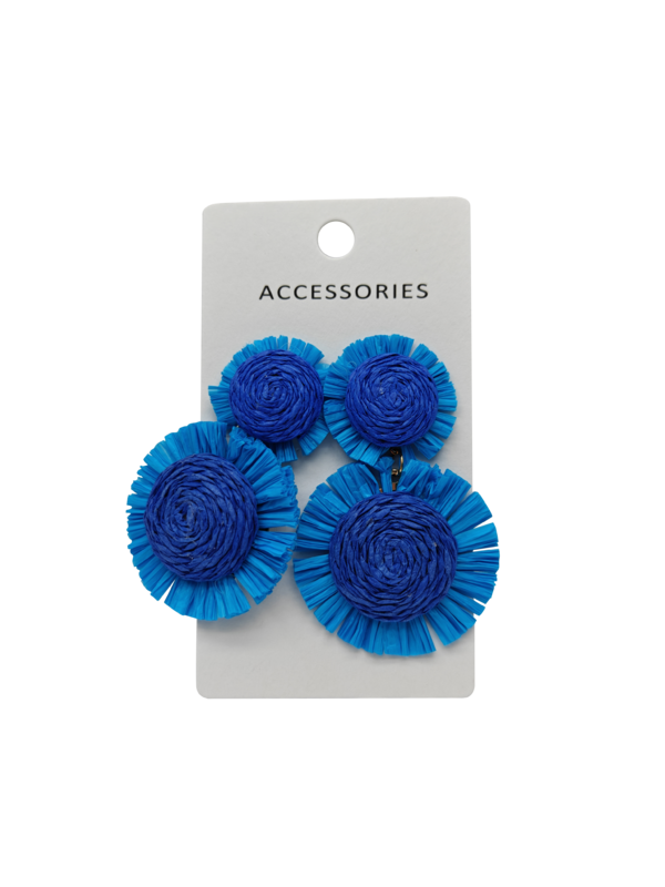 Boheme-Ohrringe aus Blumenteppich für Frauen - Gold-Silberlegierung