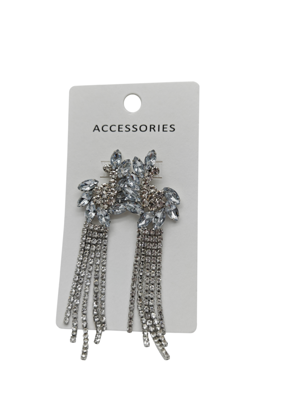 Neuankömmling Mode Mode Strass Quaste Drop Ohrringe für Frauen Luxus Volle Kristall Quaste Ohrringe Statement Schmuck